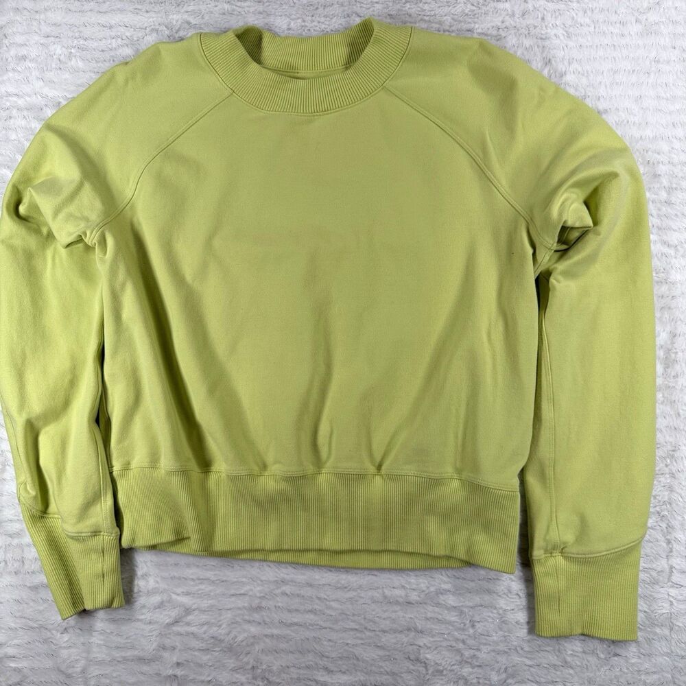 Lululemon Lemon Vibe Ready to Roll Cropped Crewneck Sweatshirt Size 4 No Tag